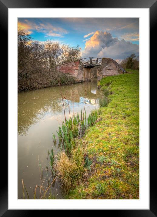 South Stratford Canal, Wootton Wawen Framed Mounted Print by Jonathan Smith