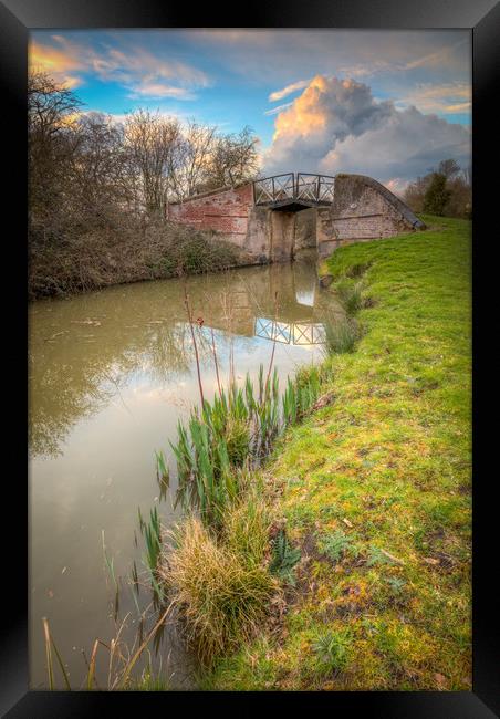 South Stratford Canal, Wootton Wawen Framed Print by Jonathan Smith