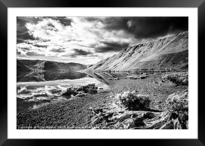 Storm clouds build over Loch Muick Framed Mounted Print by Nigel Higson