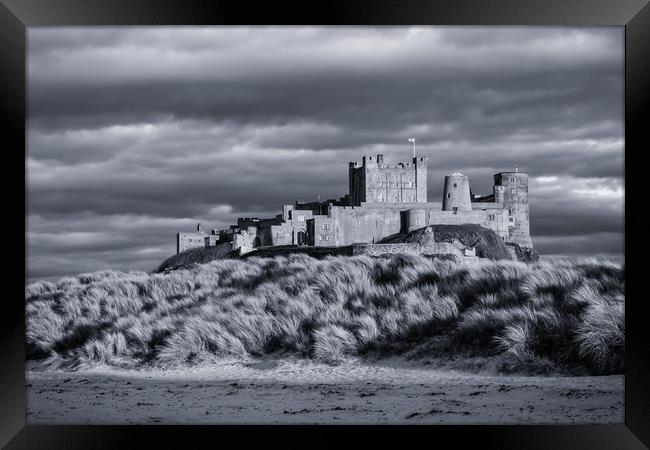 Cool Bamburgh Castle Framed Print by Naylor's Photography
