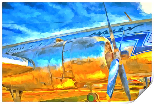Aviation Pop Art Print by David Pyatt