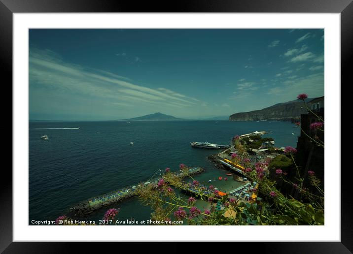 Vesuvius Vista  Framed Mounted Print by Rob Hawkins