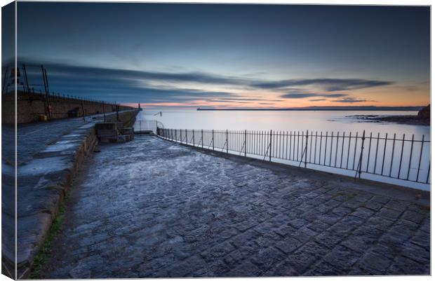 Down the Slipway Canvas Print by Russell Cram