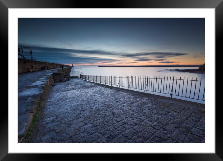 Down the Slipway Framed Mounted Print by Russell Cram