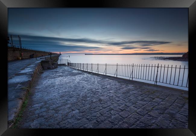 Down the Slipway Framed Print by Russell Cram