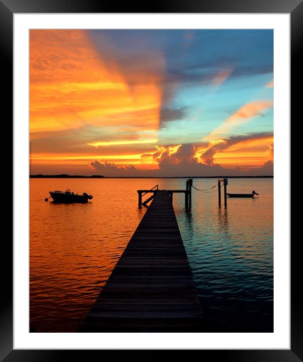 Fire & Ice Framed Mounted Print by Beach Bum Pics