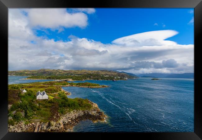 View of Kyle of Lochalsh Framed Print by Marco Bicci