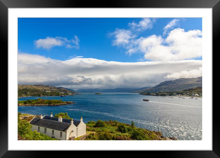Kyle of Lochalsh view Framed Mounted Print by Marco Bicci