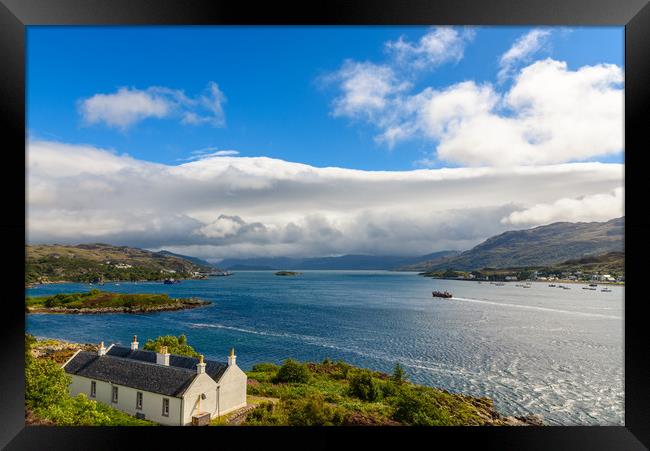 Kyle of Lochalsh view Framed Print by Marco Bicci