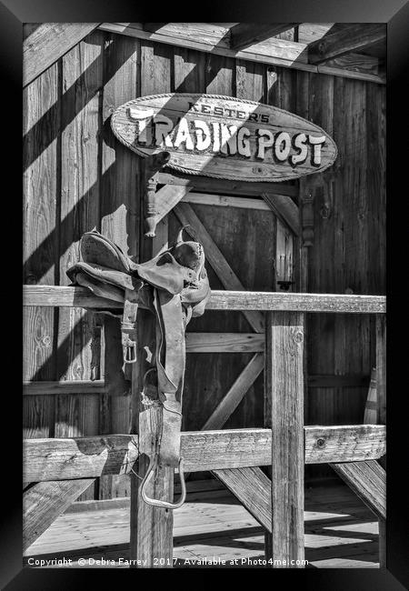 Trading Post Framed Print by Debra Farrey