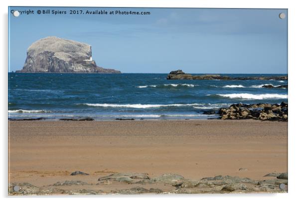 The Bass Rock, Scotland Acrylic by Bill Spiers