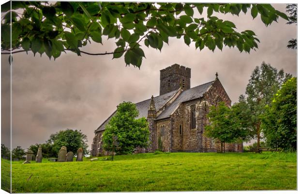 St Andrew, Narberth, Pembrokeshire, Wales, UK Canvas Print by Mark Llewellyn
