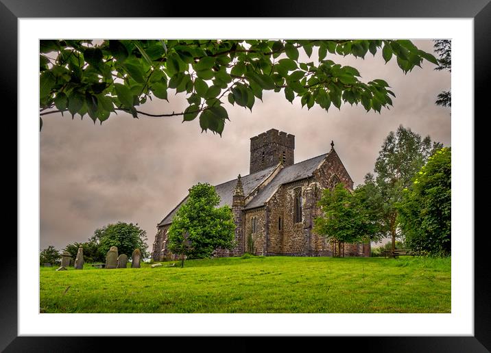 St Andrew, Narberth, Pembrokeshire, Wales, UK Framed Mounted Print by Mark Llewellyn