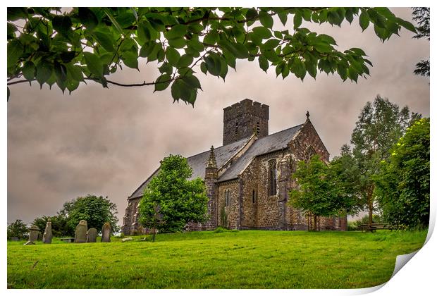 St Andrew, Narberth, Pembrokeshire, Wales, UK Print by Mark Llewellyn