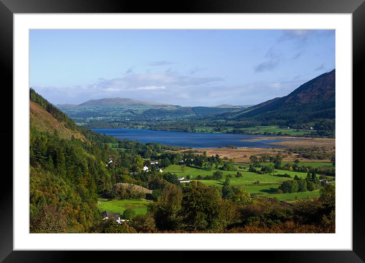 Bassenthwaite Lake from Whinlatter Pass Framed Mounted Print by Jacqi Elmslie