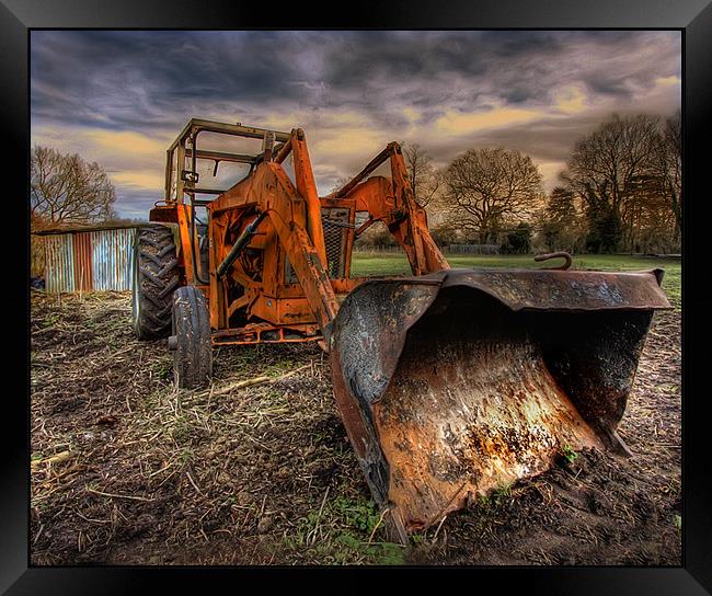 Tractor Time Framed Print by Mike Sherman Photog