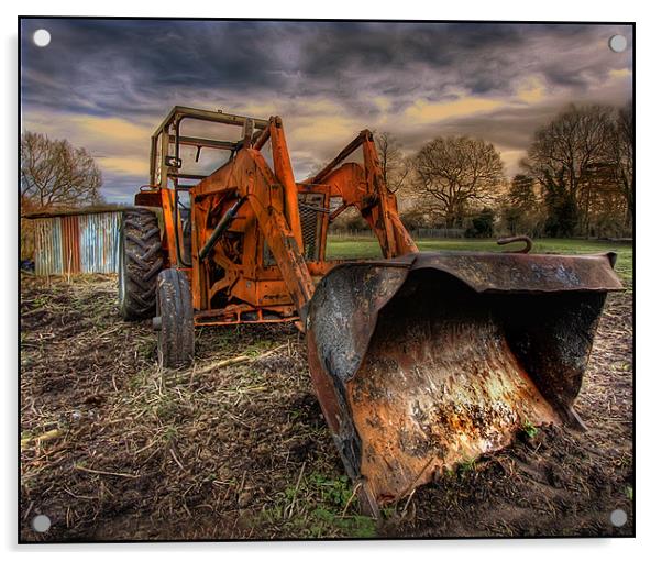 Tractor Time Acrylic by Mike Sherman Photog