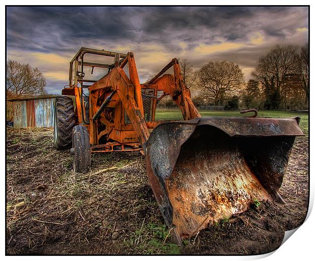 Tractor Time Print by Mike Sherman Photog