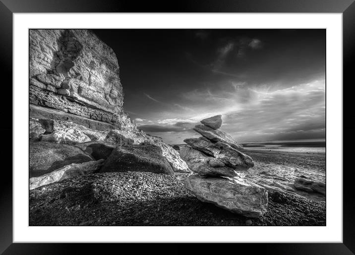 Rocky Beach Framed Mounted Print by Mike Sherman Photog