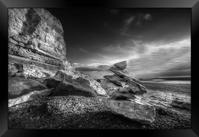 Rocky Beach Framed Print by Mike Sherman Photog