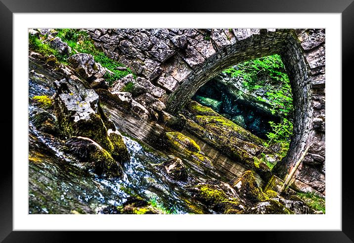 Water under the Bridge Framed Mounted Print by sam short