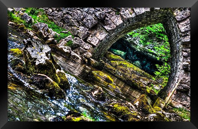 Water under the Bridge Framed Print by sam short