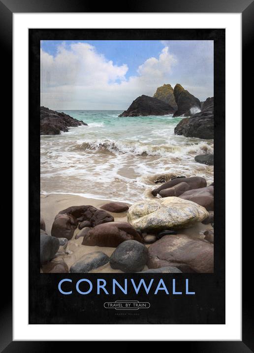 Cornwall Railway Poster Framed Mounted Print by Andrew Roland