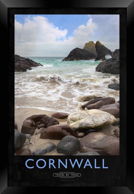 Cornwall Railway Poster Framed Print by Andrew Roland