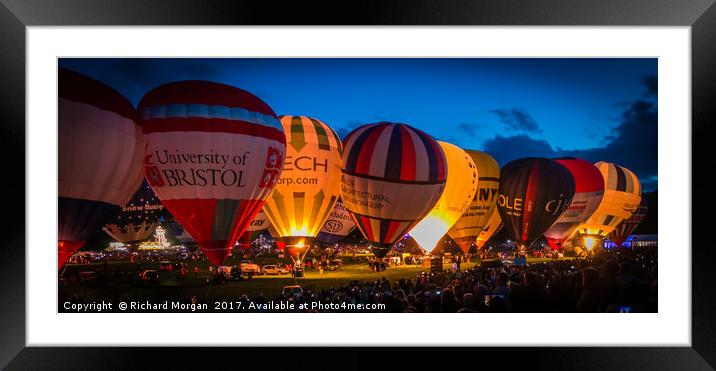 Bristol Balloon Fiesta Framed Mounted Print by Richard Morgan