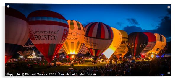 Bristol Balloon Fiesta Acrylic by Richard Morgan