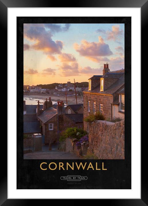 Cornwall Railway Poster Framed Mounted Print by Andrew Roland