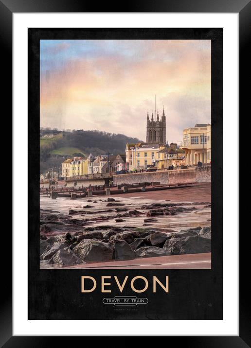 Devon Railway Poster Framed Mounted Print by Andrew Roland
