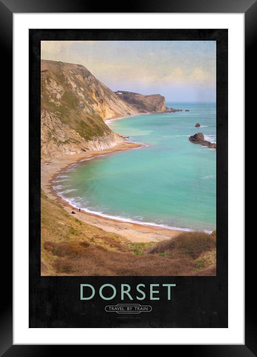 Dorset Railway Poster Framed Mounted Print by Andrew Roland