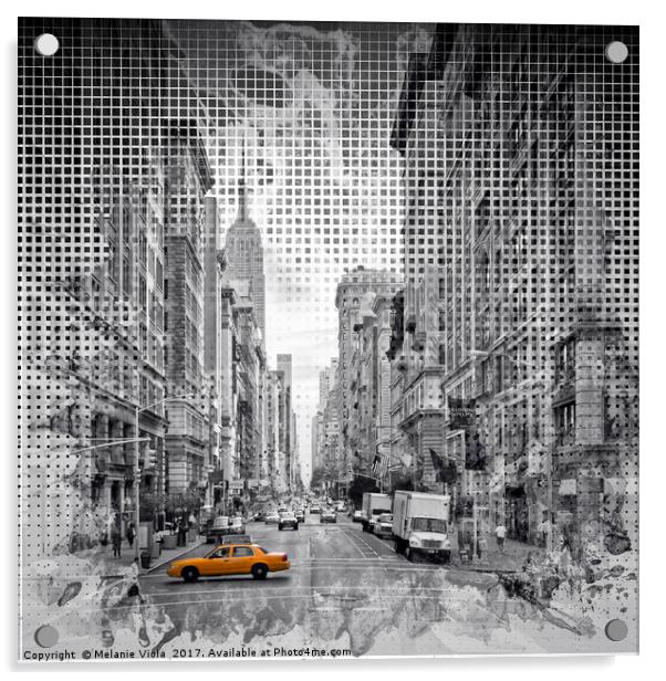 Graphic Art NEW YORK CITY 5th Avenue Acrylic by Melanie Viola