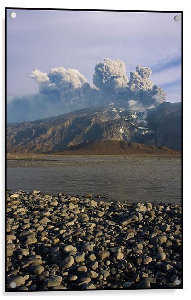 Volcano - Iceland 2 Acrylic by Berit Ipsen