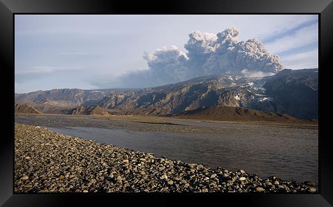 Volcano - Iceland Framed Print by Berit Ipsen