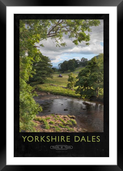 Yorkshire Dales Railway Poster Framed Mounted Print by Andrew Roland