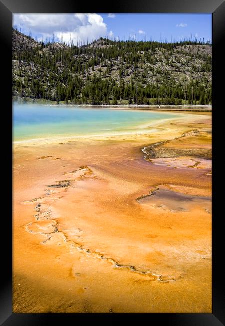 Yellowstone Geyser Basin Framed Print by Luc Novovitch