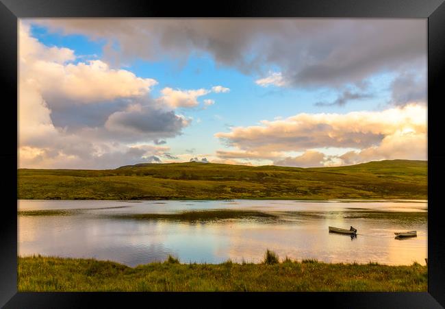 Sunset light in the Isle of Skye Framed Print by Marco Bicci