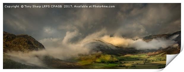 SWATHED IN THE MIST - GREAT LANGDALE VALLEY Print by Tony Sharp LRPS CPAGB