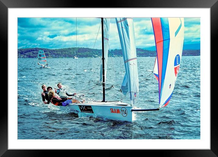 LAKE MACQUARIE, AUSTRALIA. APRIL 16th  2013. Combi Framed Mounted Print by Geoff Childs