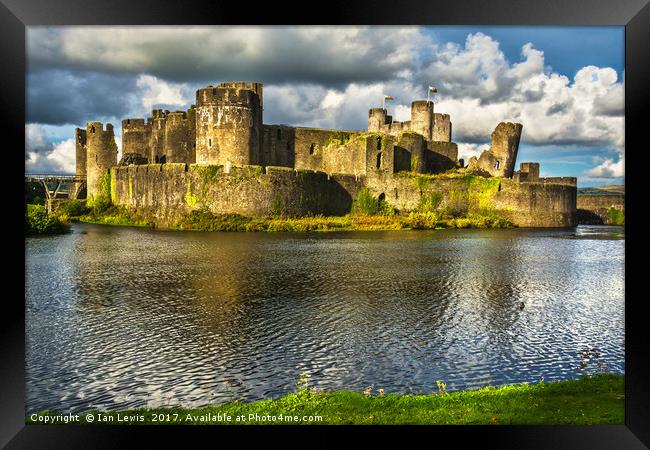 Majestic Medieval Fortress Framed Print by Ian Lewis