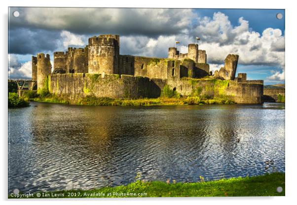 Majestic Medieval Fortress Acrylic by Ian Lewis