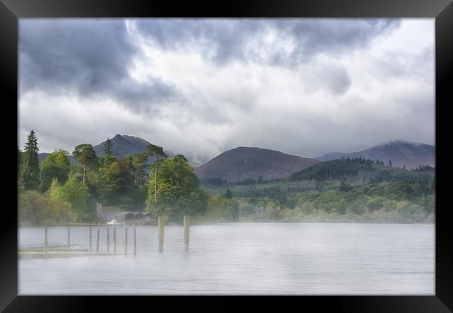 Mist Clearing from Derwentwater Framed Print by Jacqi Elmslie
