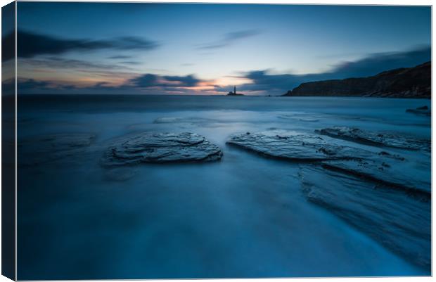 Simply Blues Canvas Print by Russell Cram