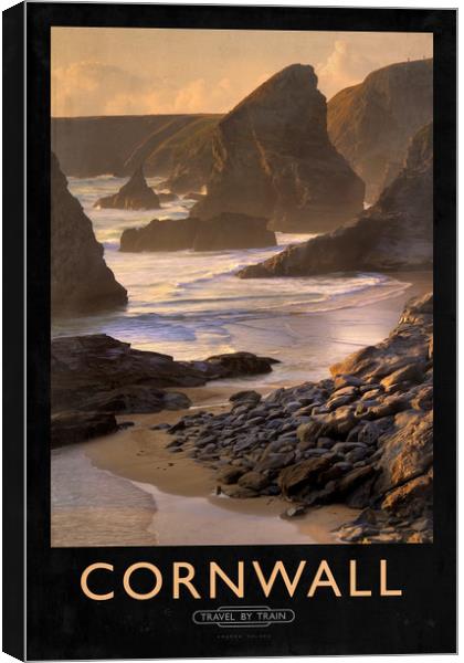 Cornwall Railway Poster Canvas Print by Andrew Roland