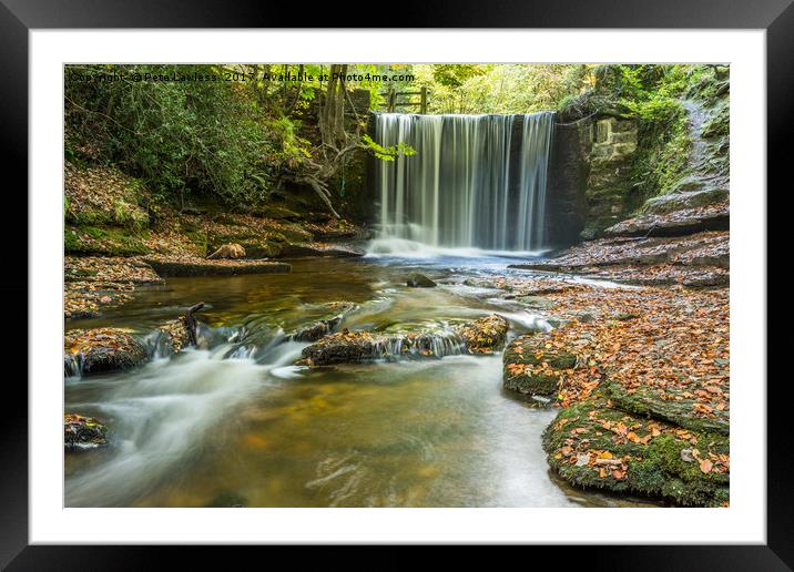 Nant Mill Waterfall Framed Mounted Print by Pete Lawless