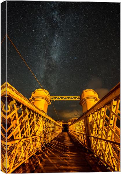 Bridge to the Stars Canvas Print by Russell Cram