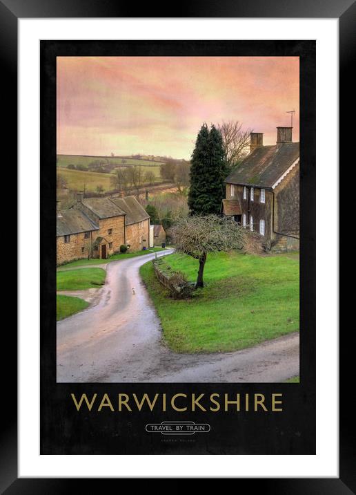 Warwickshire Railway Poster Framed Mounted Print by Andrew Roland