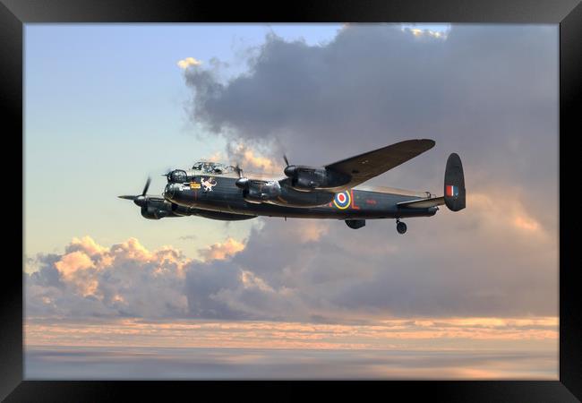 Lancaster Bomber L-Leader Framed Print by J Biggadike